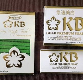 KB Whitening soaps with Magic towel new