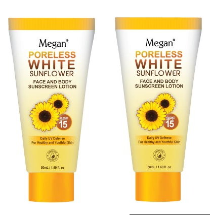 2 megan face & body sunscreen lotion
