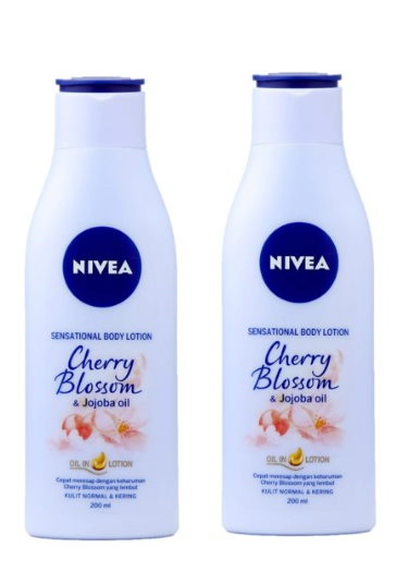 2 nivea lotion cherry blossom