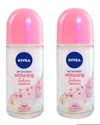 2 nivea whitening sakura essence deodorant