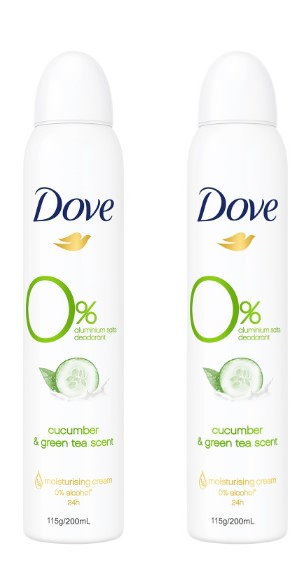 2 dove deodorant cucumber