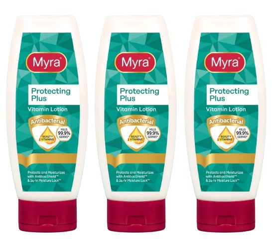 3 myra e protecting plus lotion
